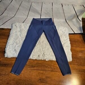 Horze Equestrian Navy Blue Riding Breeches Tall Women's Size ‎ Eu 42